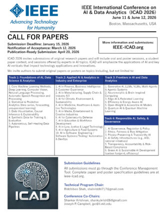 IEEE ICAD 2026 Call for Papers