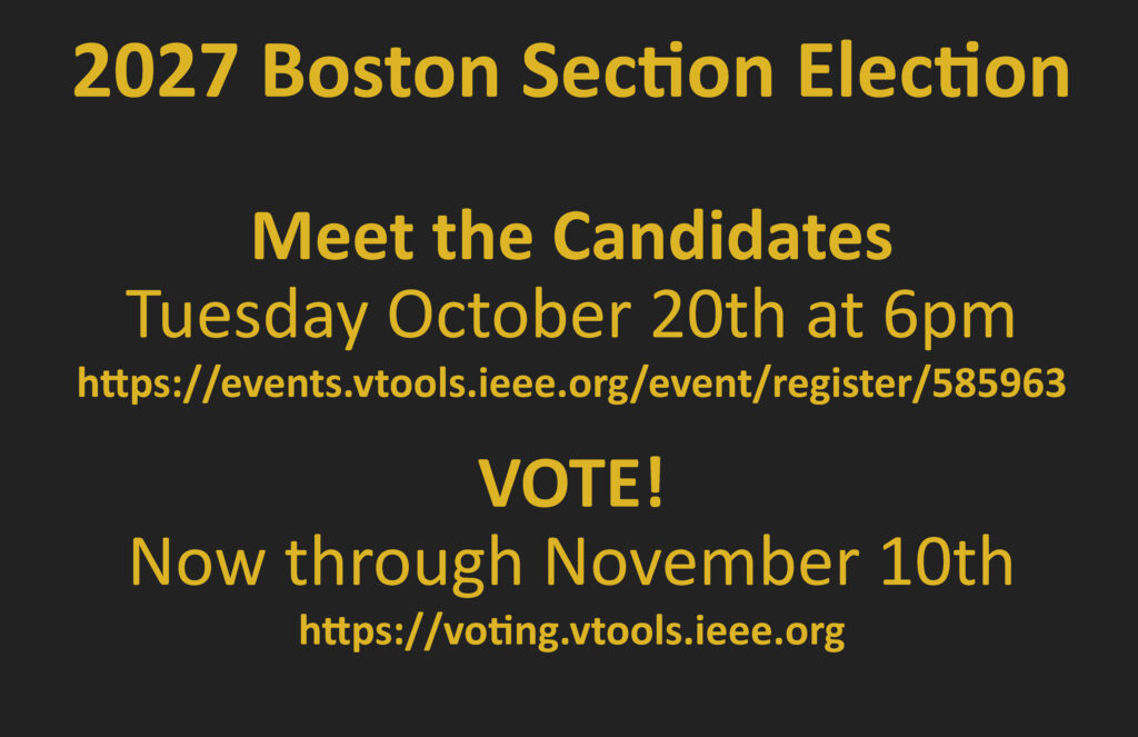 2027 IEEE Boston Elections